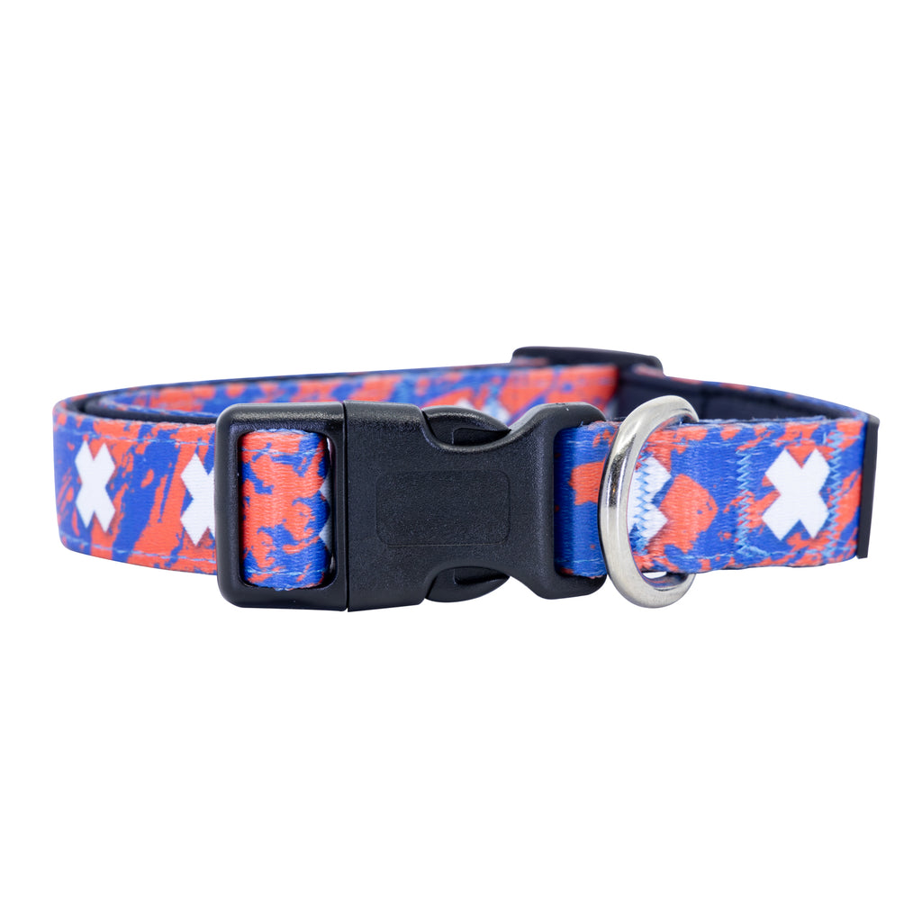 Atomic Coral Dog Collar Buckle and D-Ring Product Shot